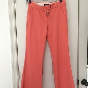 Theory for Scoop sz 0 salmon flare pants